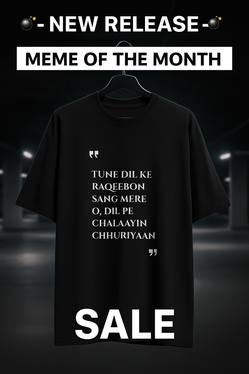 Unisex Oversized Classic MEME OF THE MONTH T-Shirt