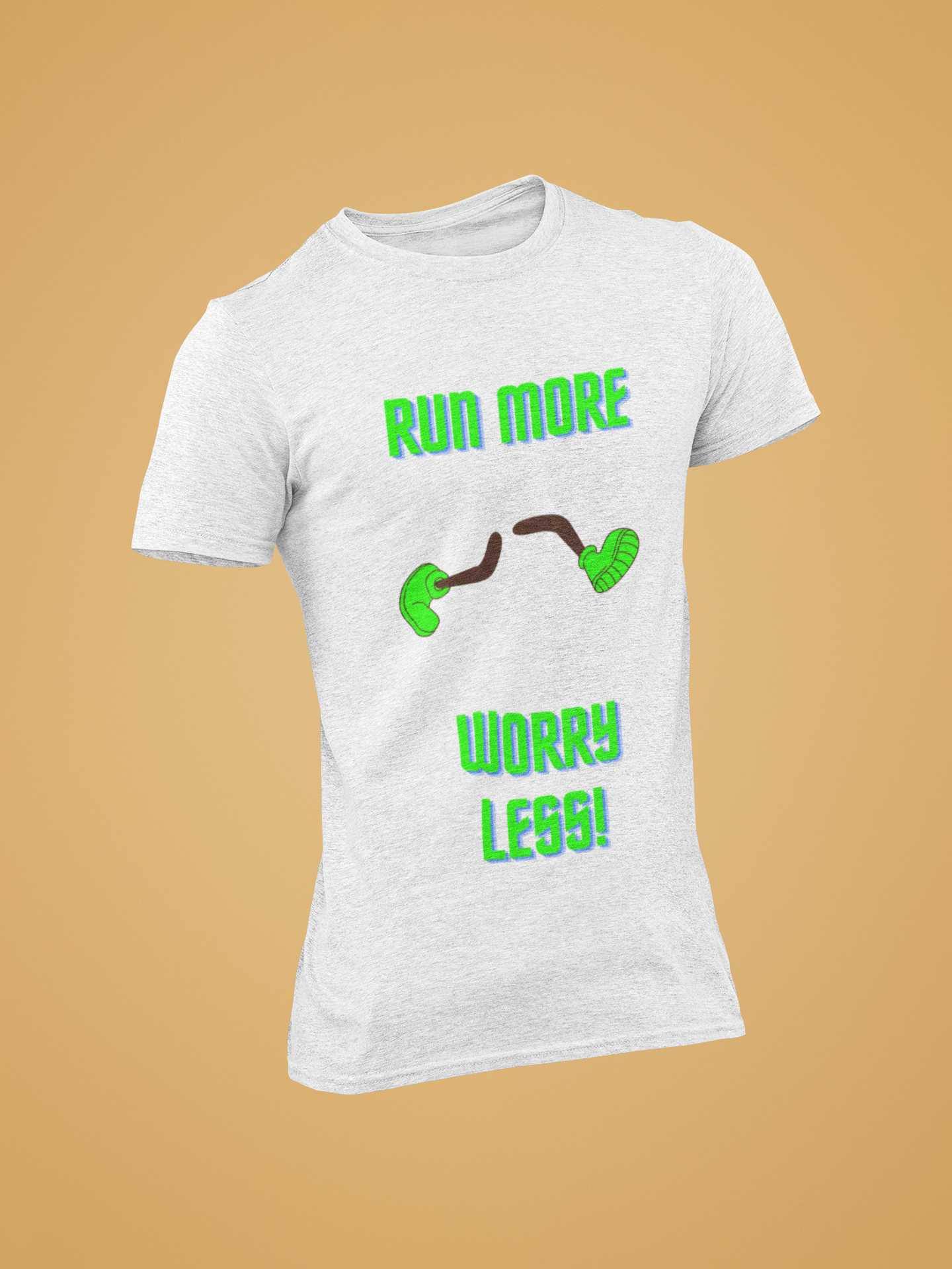 Worry Less Run More Stretch T-shirt