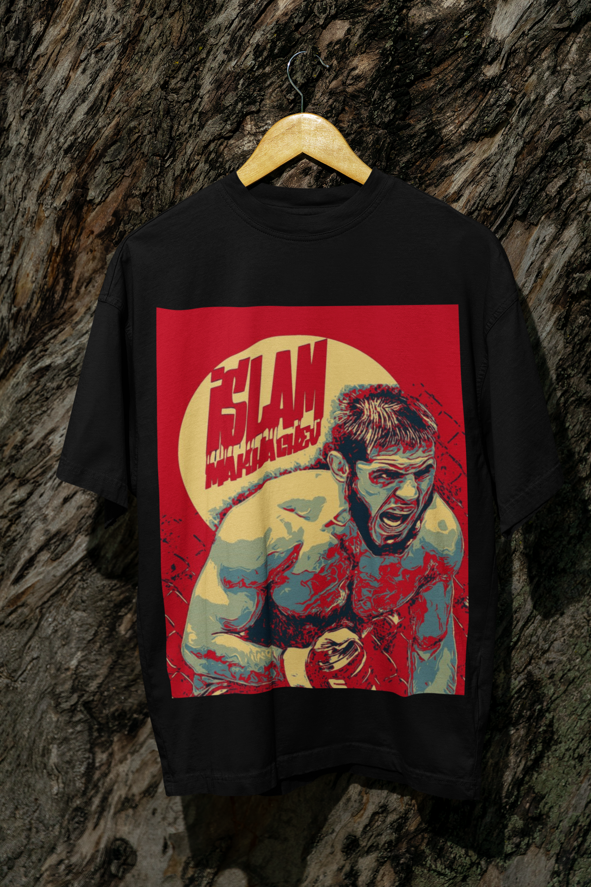 Islam Makhachev Unisex Terry Oversized Tee