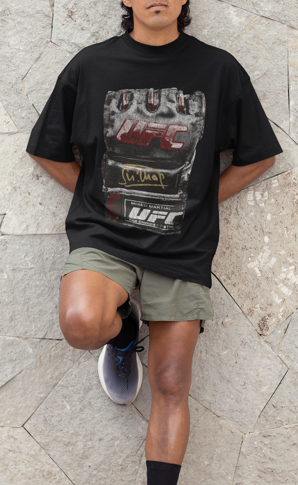 Unisex Terry UFC Glove Oversized Tee